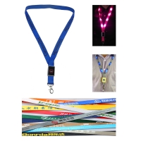 LED Flashing Nylon Lanyard