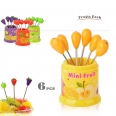 Fruit Shape Fruit Forks Set