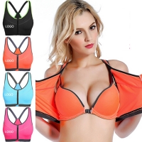 Strong Shockproof Zip-front Bra