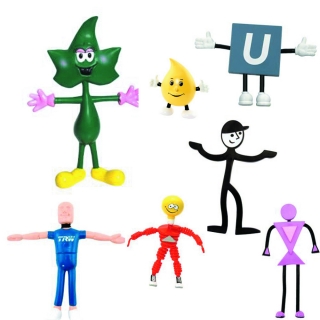 Custom Bendable Rubber Figures