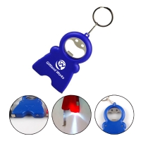 Smile Face Bottle Opener With Ruler and LED Light