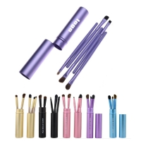 Cosmetic Make Up Eye Brush Set Kit With Aluminum Case