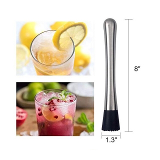 Stainless Steel Cocktail Muddler Drink Muddler