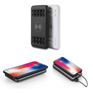 QI Wireless Charger Power Bank With Sucker