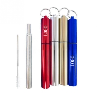 Telescopic Stainless Steel Travel Drinking Straws