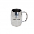 Double Wall Stainless Steel Beer/Coffee Mug With Handle 21 OZ