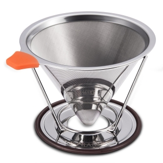 Pour Over Coffee Filter Stainless Steel Permanent Coffee