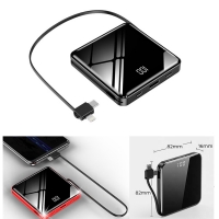 Compatible 3 Interface Mini Portable 10000mah Power Bank