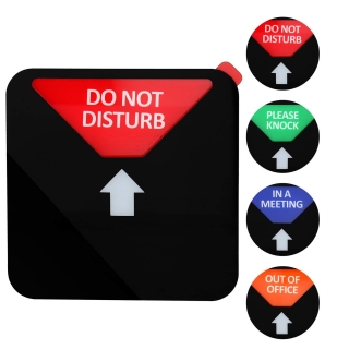 Do Not Disturb Sign, Please Knock Sign, Out of Office Sign, in a Meeting Sign of Office Sign for Home Office Supplies