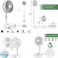 Multi Function Desktop Cahrging Adjustable Telescopic Folding Fan Mute USB Charging Floor Fan