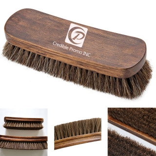 Wooden Horsehair Mane Care Shoe Brush