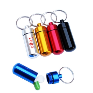 Aluminum Alloy Key Ring Storage Bottle