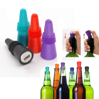 2 Pieces Food Grade Silicone Wine and Beverage Bottle Stoppers