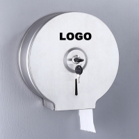 Stainless Steel Modern Bathroom Accessories Wall Mount Toilet Large Roll Paper Box