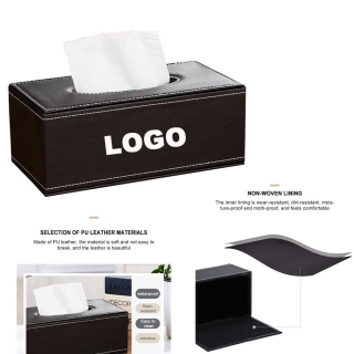 Large PU Leather Anti-moisture Rectangular Tissue Box