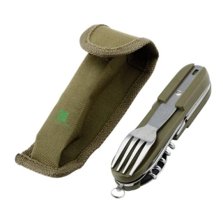 Foldable Stainless Steel Tableware With Case