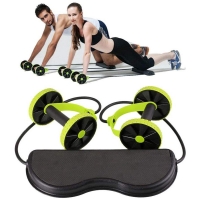 Double AB Roller Muscle Trainer Abdominal Wheel