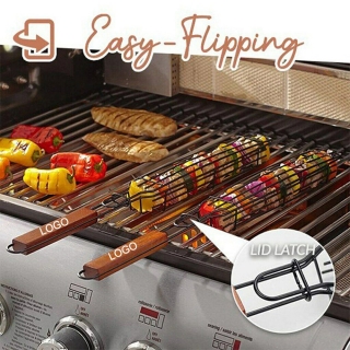 Barbecue Non Stick Kabob Grilling Baskets