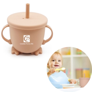 Silicone Baby Training Drinking Straw Cup