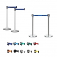 Crowd Queue Controls Stanchion With Retractable Belt For Queue Lines