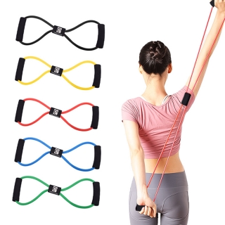 Yoga Fitness Resistance Bands Figure-of-Eight Chest Expander