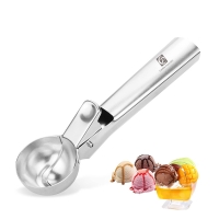 Premium Stainless Steel Ice Cream Scoop with Trigger