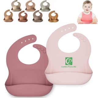 Silicone Waterproof Feeding Bibs For Babies