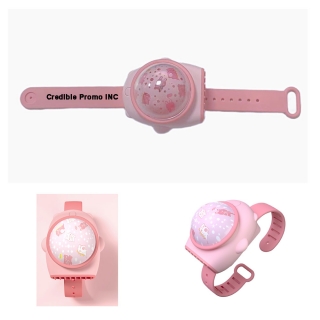 New USB Charging Spaceship Leafless Watch Fan With Starry Projection Light For Children