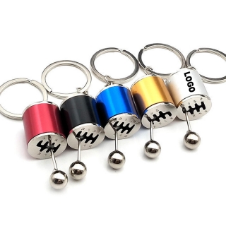 Custom Logo Car Parts Gear Shifter Keychain