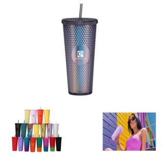 24oz Studded Venti Tumbler With Straw