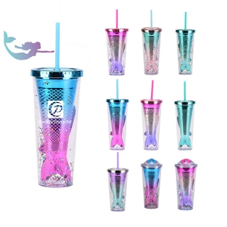 Mermaid Insulated Plastic Tumbler Cup