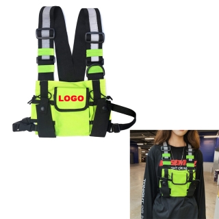 Multi-Pocket Reflective Vest Chest Bag