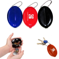 Oval PVC Squeeze Coin Purse