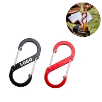 Lightweight Aluminum Alloy S-Shaped Carabiner Hooks