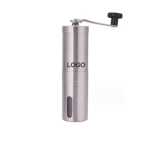 Stainless Steel Coffee Bean Grinder with Hand Crank