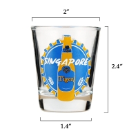 Full Color Shot Glass 1.5 Oz