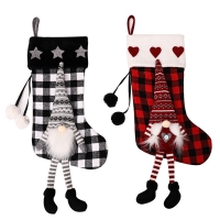 Fireplace Hanging Christmas Stockings with Plush Cuff