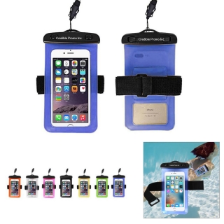 PVC Waterproof Phone Case Pouch Dry Bag With Neck Lanyard And Armband