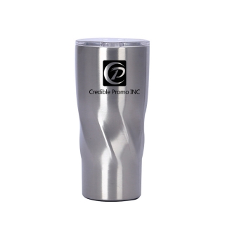 20oz Twist-shaped Double-layer Stainless Steel Car Mug