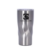 20oz Twist-shaped Double-layer Stainless Steel Car Mug