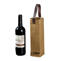 Custom Washable Kraft Paper Wine Bag