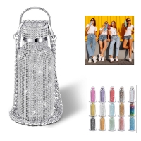 600ml / 20oz Diamond Water Bottle with Chain