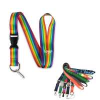 Full Color Imprinted Custom Colored Polyester Lanyard