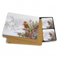 Custom Cork Backed Placemat Wooden Table Mat