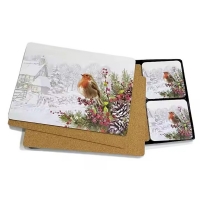 Custom Cork Backed Placemat Wooden Table Mat