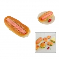 PU Hot Dog Toy Stress Relief Soft Simulation Food for Restaurant Baking Photo Props