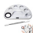 Multifunctional Stainless Steel Makeup Palette With Spatula