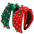 Christmas Pearl Knotted Headband