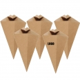 Disposable French Fries Paper Cone With Sauce Tray