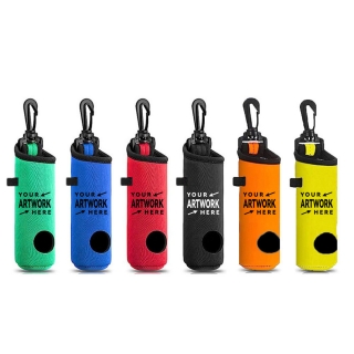 Golf Ball Carry Waist Bag with Hook Portable Can Hold 3 Golf Balls and 3 Tees